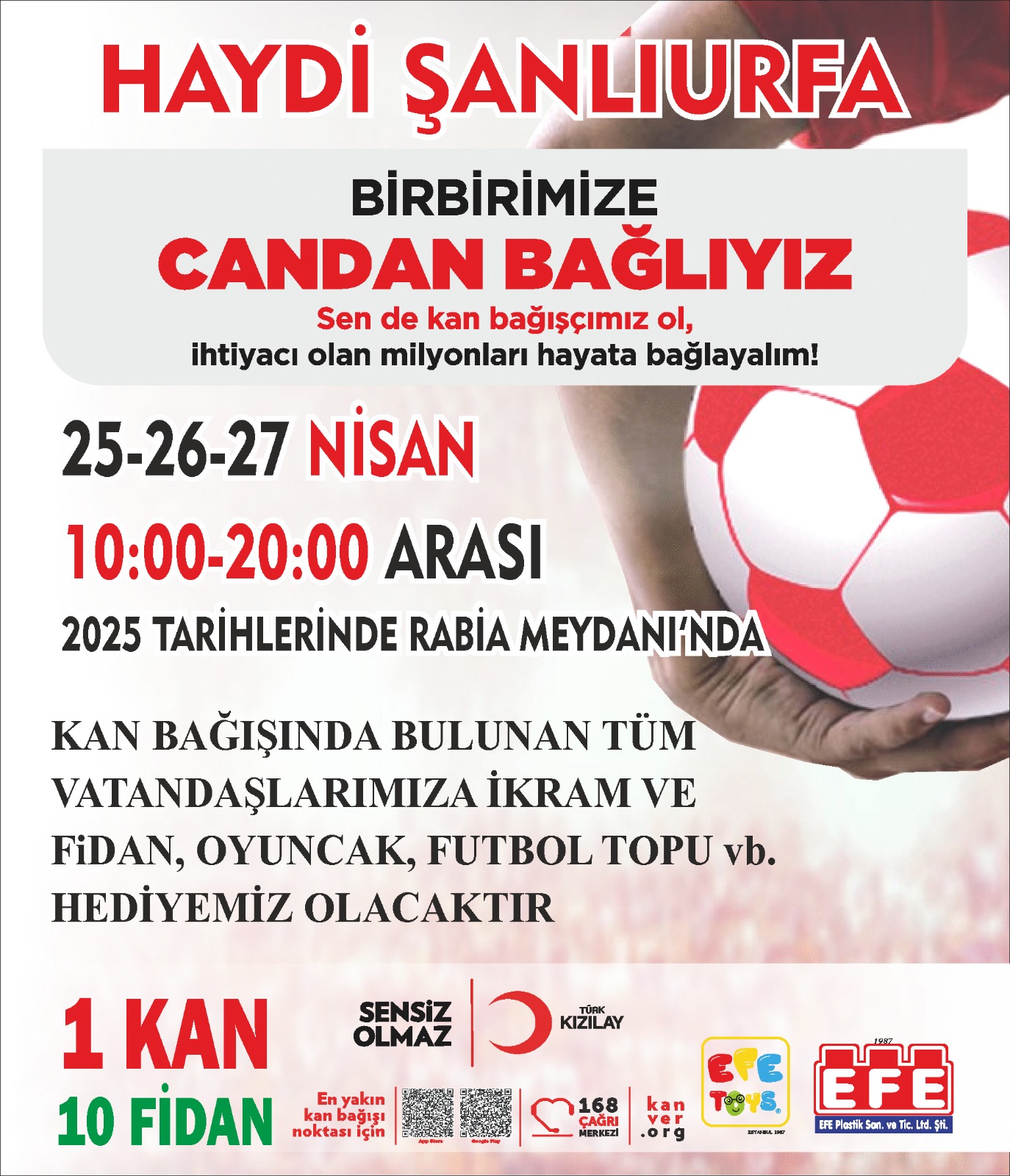Şanlıurfa'da Kan Bağışı Yapan Hediyeyi Alacak