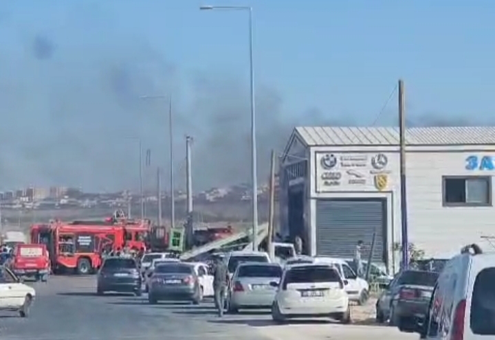 Urfa'da İşyerinde Yangın Paniği