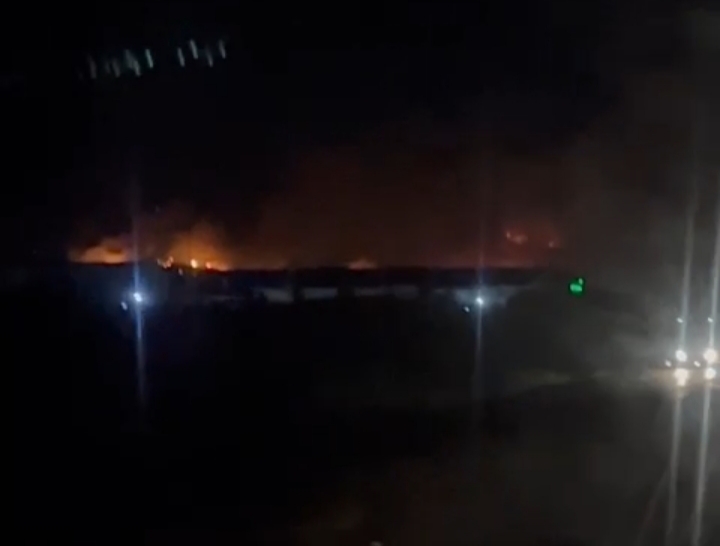 Urfalı Şoför Hatay'daki Yangını Görüntüledi