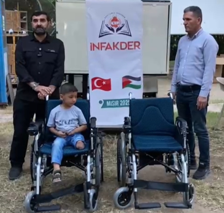 Urfa'dan Gazze'ye Tekerlekli Sandalye Yardımı 