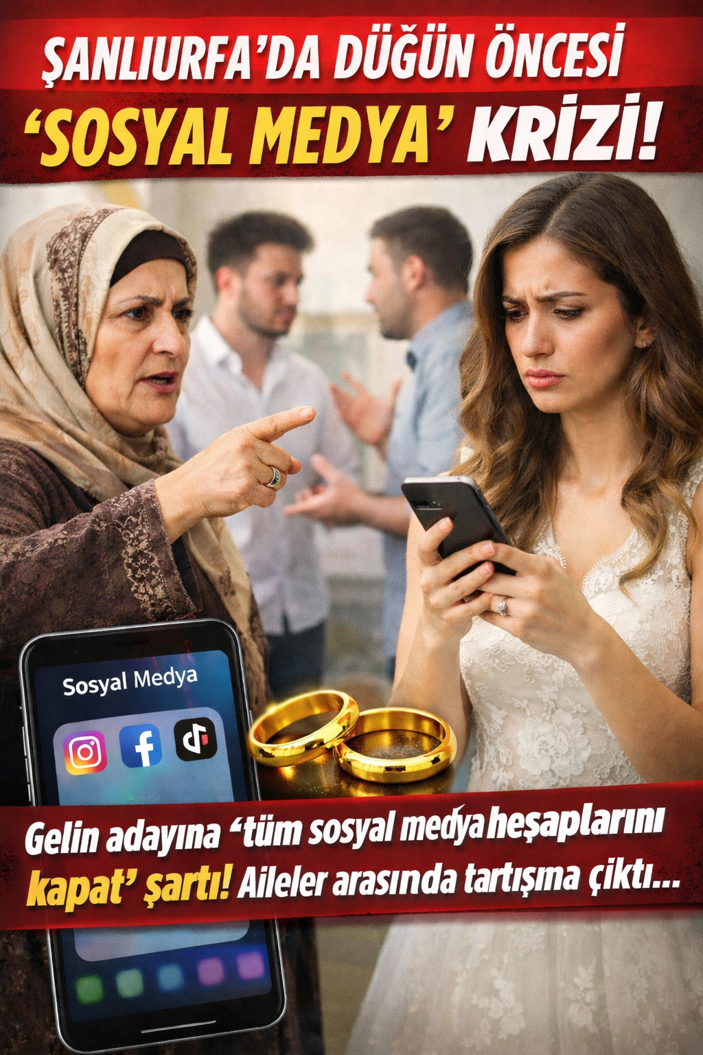 Şanlıurfa’da Düğün Öncesi “Sosyal Medya” Krizi!